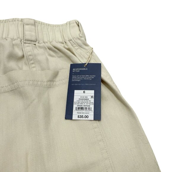 NWT Universal Thread Women's Cream Trousers Size 6 - Picture 7 of 9